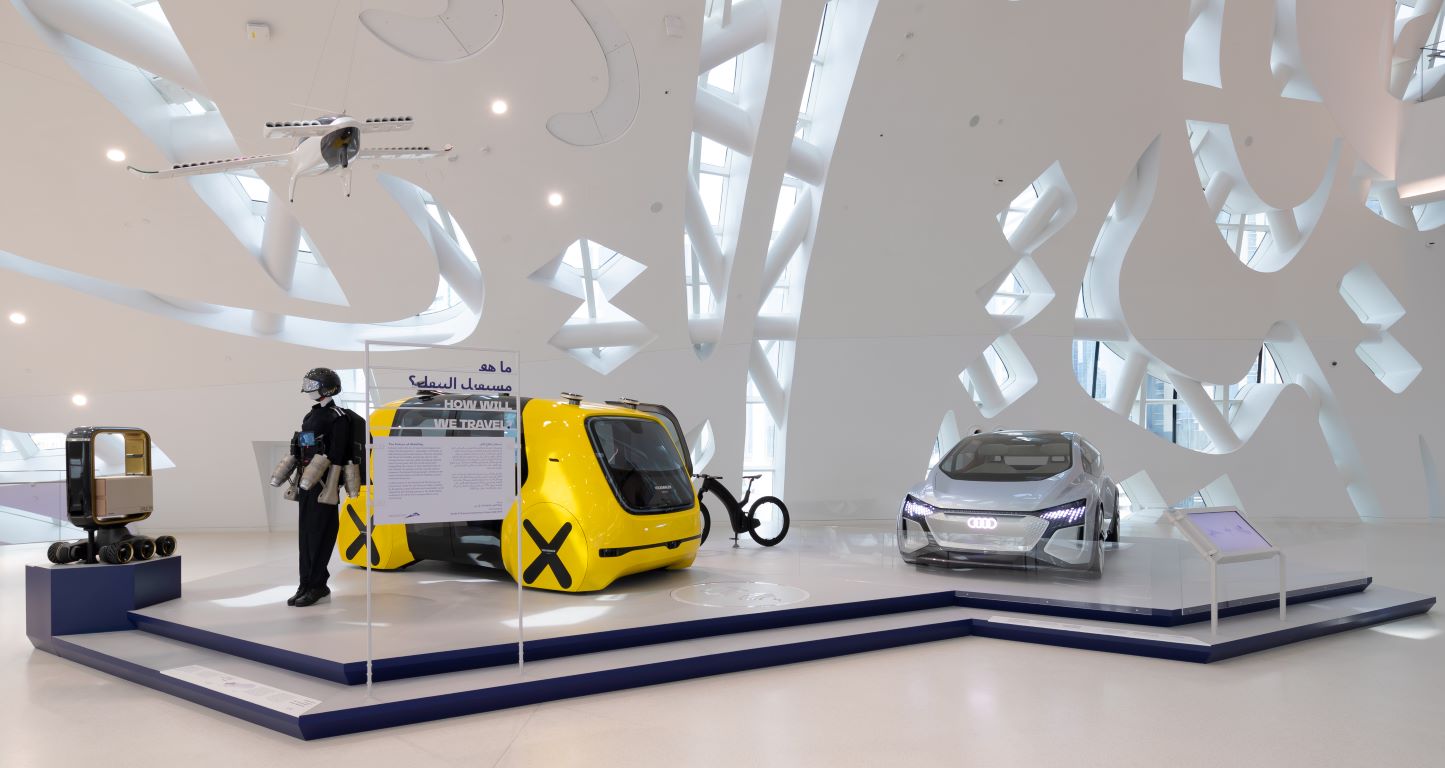 The Museum of the future in Dubai dedicates a focus to the future of mobility and transportation